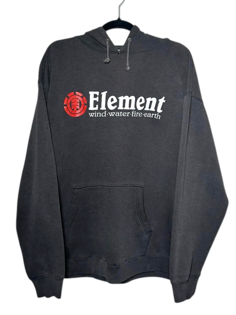 Vintage 90s Element Wind Water Fire Earth Skate Hoodie Sweatshirt